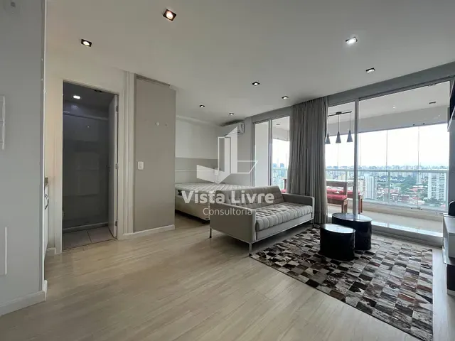 Apartamento com 45m² 1 quarto e 1 banheiro, à venda, no bairro Brooklin Paulista em São Paulo