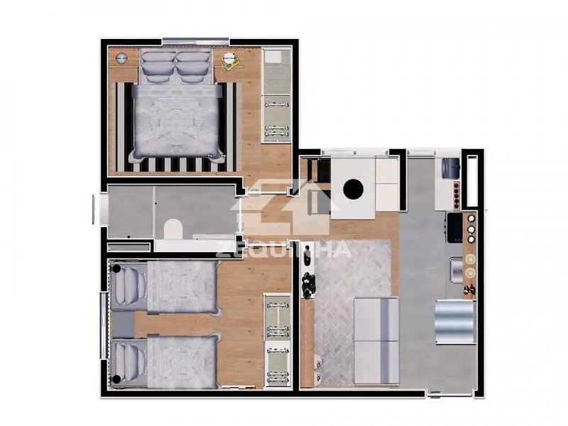 Apartamento, 2 quartos, 37 m² - Foto 7