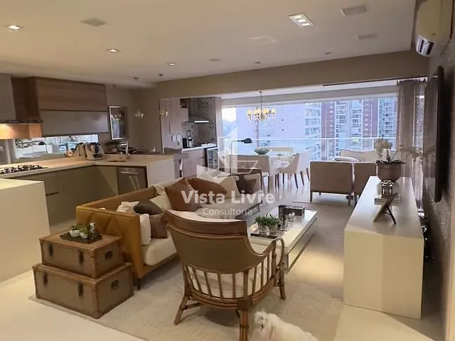 Apartamento com 138m² 3 quartos e 2 banheiros, à venda, no bairro Brooklin Paulista em São Paulo