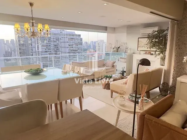 Apartamento com 138m² 3 quartos e 2 banheiros, à venda, no bairro Brooklin Paulista em São Paulo