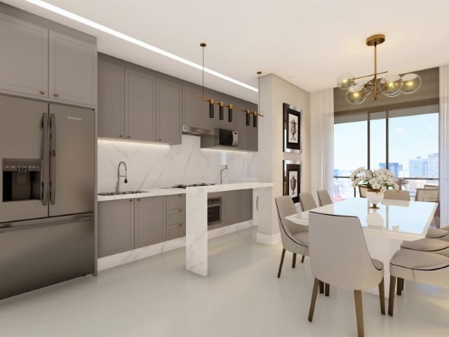 Apartamento com 122m² 3 quartos e 4 banheiros, à venda, no bairro Fazendinha em Itajaí