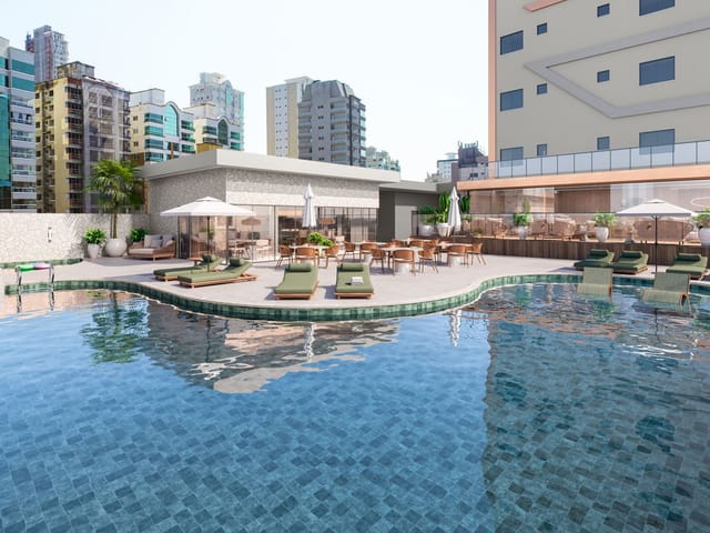 Apartamento com 130m² 3 quartos e 4 banheiros, à venda, no bairro Meia Praia em Itapema