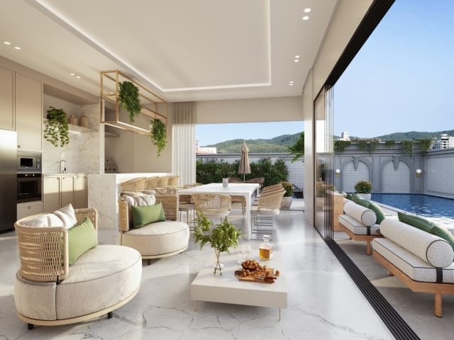 Apartamento com 85m² 2 quartos e 3 banheiros, à venda, no bairro Balneário Perequê em Porto Belo
