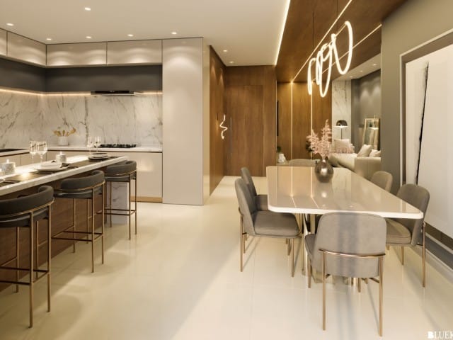 Apartamento com 80m² 2 quartos e 3 banheiros, à venda, no bairro Balneário Perequê em Porto Belo