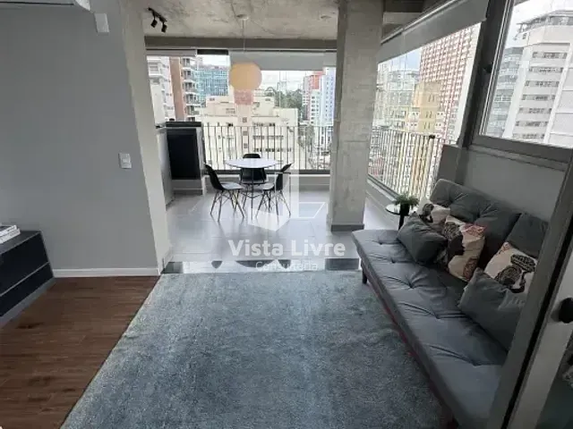 Apartamento com 46m² 1 quarto e 1 banheiro, à venda, no bairro Cerqueira César em São Paulo