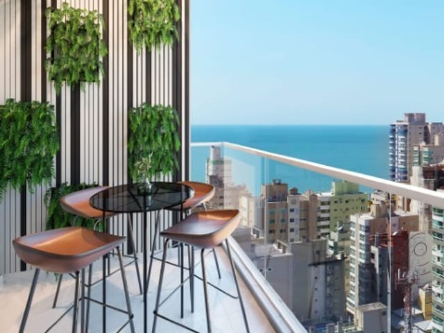 Apartamento com 100m² 2 quartos e 3 banheiros, à venda, no bairro Meia Praia em Itapema