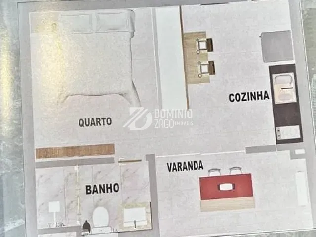 Apartamento com 50m², à venda, no bairro São Benedito em Uberaba