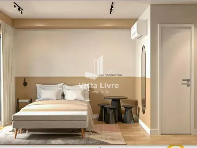 Apartamento com 28m² 1 quarto e 1 banheiro, à venda, no bairro Vila Cordeiro em São Paulo