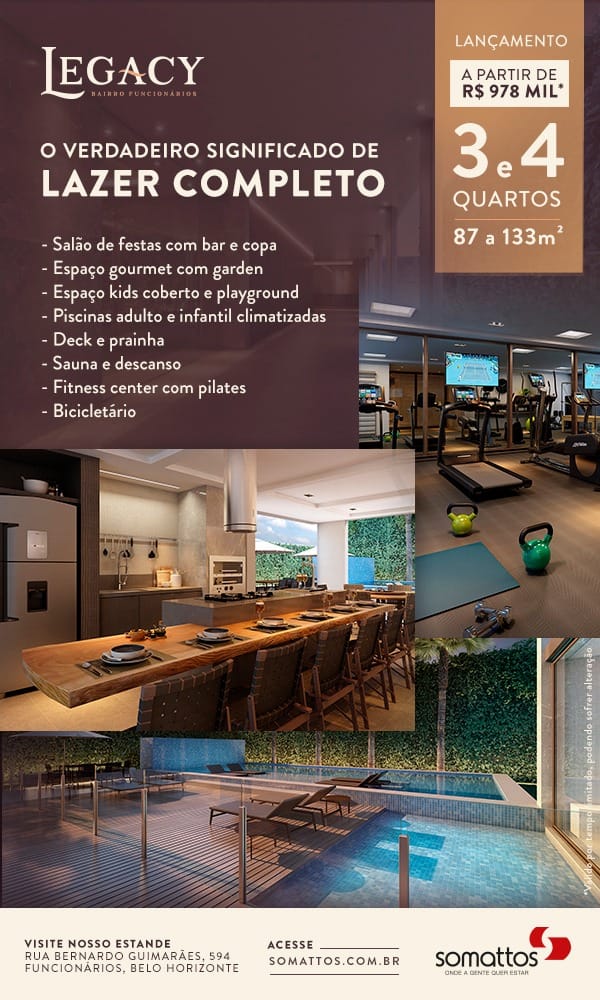 Apartamento com 3 ou 4 quartos, com 2 ou 3 vagas, com 2 ou 3 banhos. com muito luxo e conforto, à venda, Savassi, Belo Horizonte, MG - Lazer + completo. miniatura 22