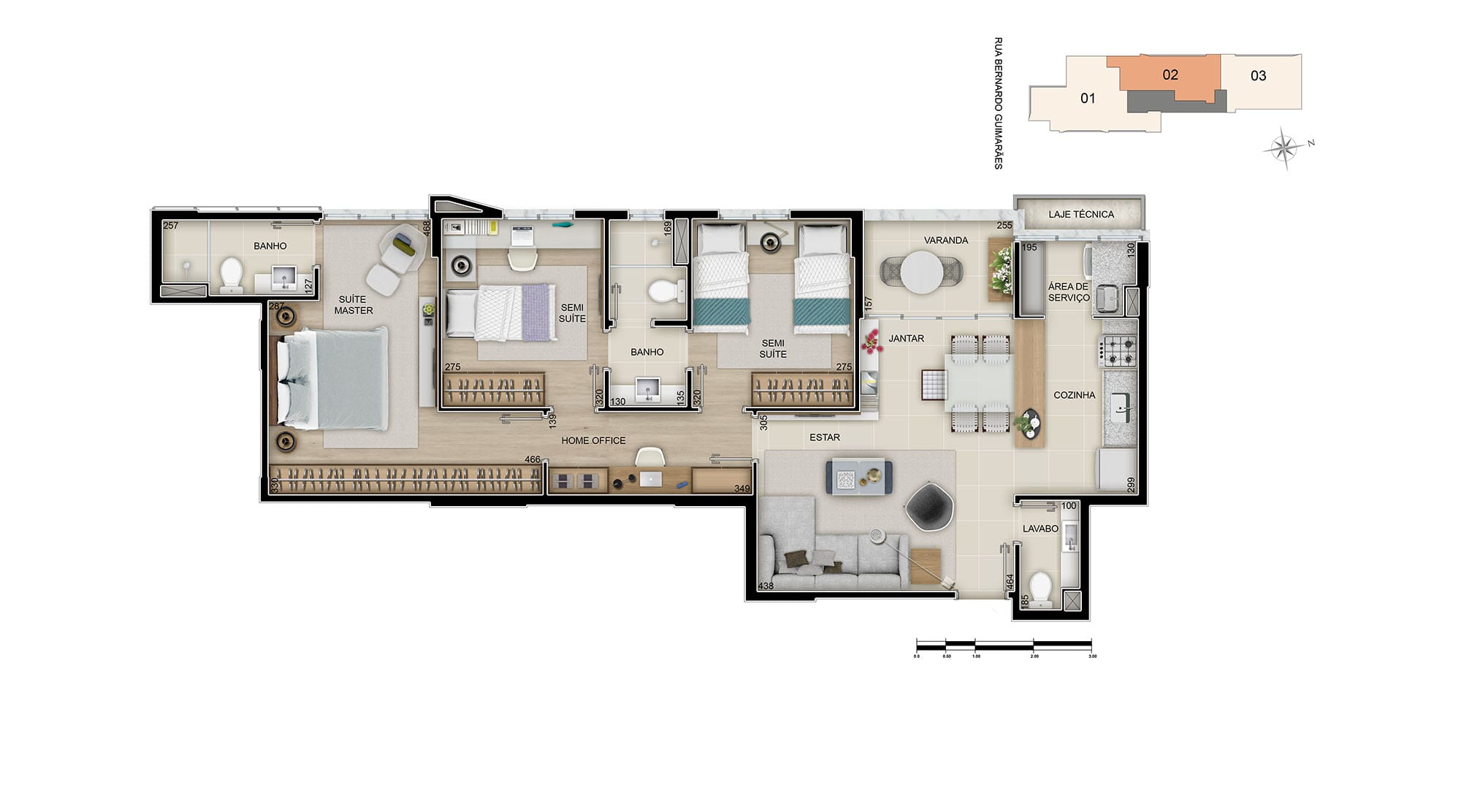 Apartamento com 3 ou 4 quartos, com 2 ou 3 vagas, com 2 ou 3 banhos. com muito luxo e conforto, à venda, Savassi, Belo Horizonte, MG - Lazer + completo. miniatura 27