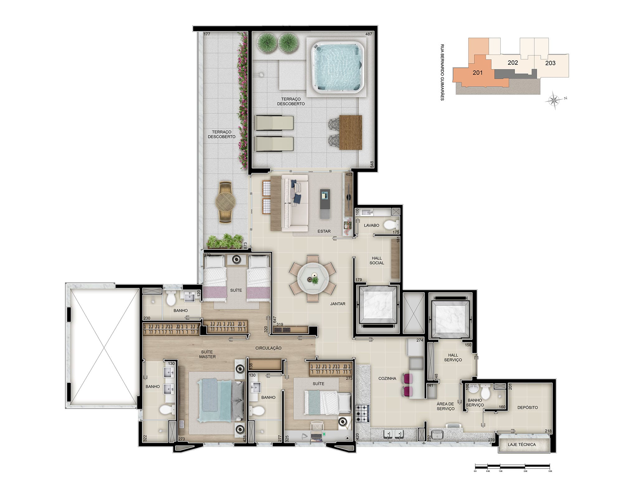 Apartamento com 3 ou 4 quartos, com 2 ou 3 vagas, com 2 ou 3 banhos. com muito luxo e conforto, à venda, Savassi, Belo Horizonte, MG - Lazer + completo. miniatura 30