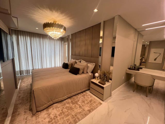 Apartamento com 254m² 4 quartos e 5 banheiros, à venda, no bairro Meia Praia em Itapema
