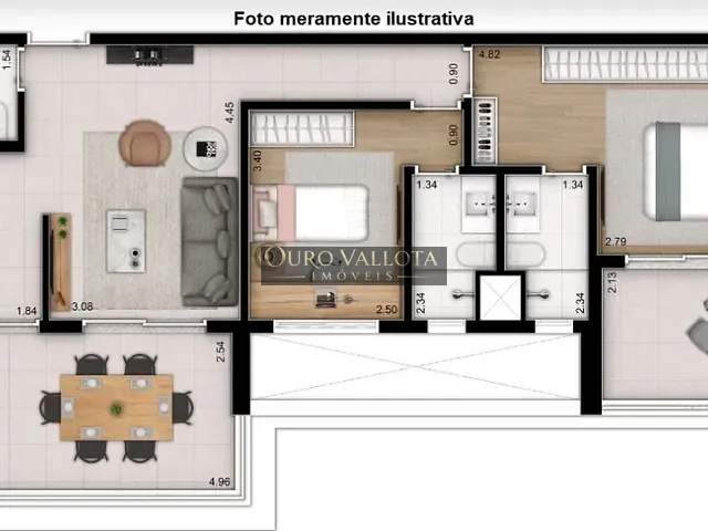 Apartamento 2 quartos e 2 banheiros, à venda, no bairro Vila Mariana em São Paulo