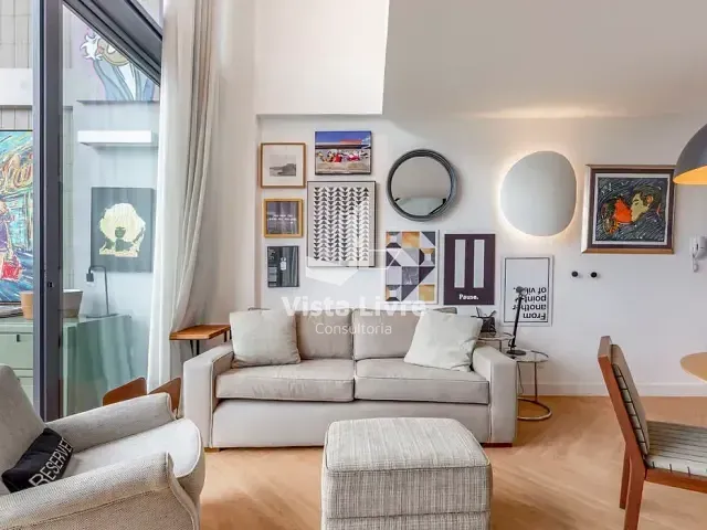 Apartamento com 67m² 1 quarto e 1 banheiro, à venda, no bairro Vila Nova Conceição em São Paulo