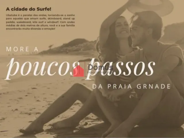 Apartamento 1 quarto e 1 banheiro, à venda, no bairro Praia Grande  em Ubatuba