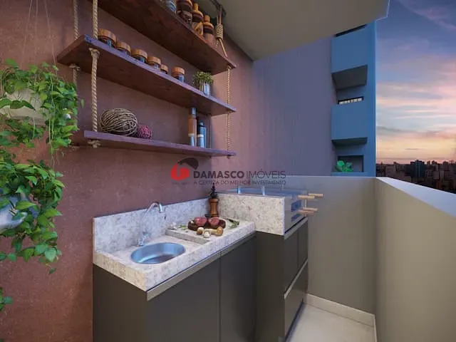 Apartamento 2 quartos e 1 banheiro, à venda, no bairro Campestre em Santo André