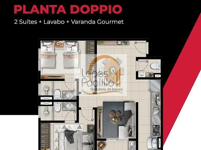 Apartamento 1 quarto e 1 banheiro, à venda, no bairro Atibaia Jardim em Atibaia