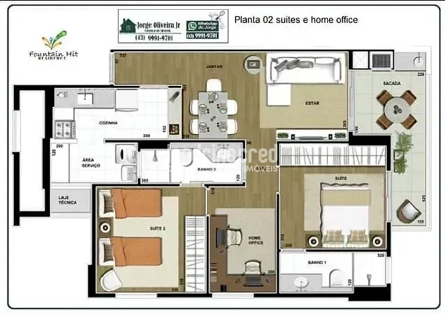 Apartamento, 2 quartos, 81 m² - Foto 2