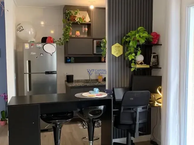 Apartamento 1 quarto e 1 banheiro, à venda ou para alugar, no bairro Pagador de Andrade em Jacareí