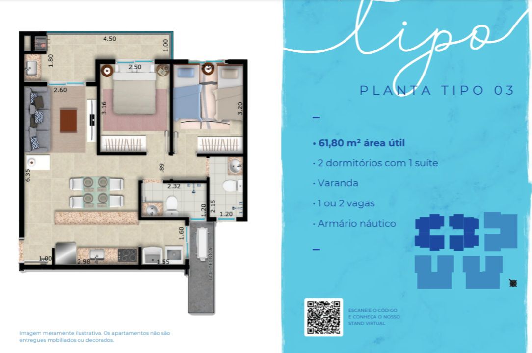 Apartamento à venda com 2 quartos, 61m² - Foto 11