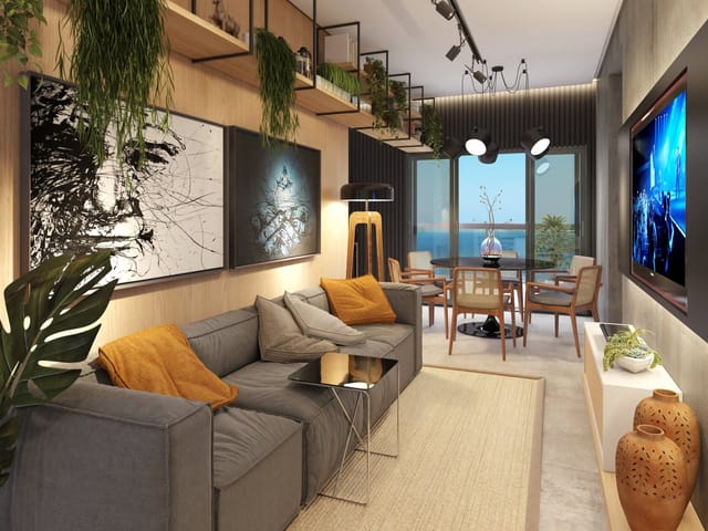 Apartamento com 66m² 2 quartos e 3 banheiros, à venda, no bairro Morretes em Itapema
