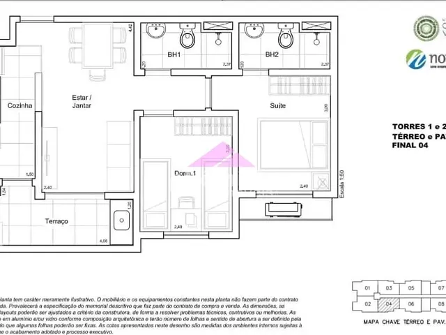 Apartamento com 10m² 2 quartos e 2 banheiros, à venda, no bairro Jardim das Indústrias em São José Dos Campos