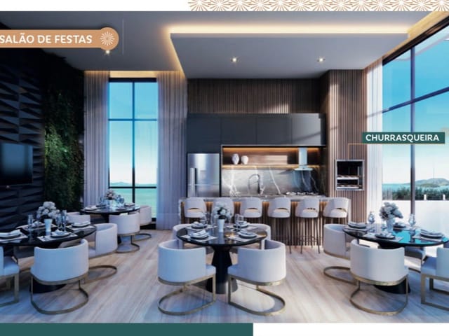 Apartamento com 80m² 2 quartos e 3 banheiros, à venda, no bairro Balneário Perequê em Porto Belo