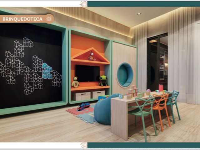 Apartamento com 80m² 2 quartos e 3 banheiros, à venda, no bairro Balneário Perequê em Porto Belo