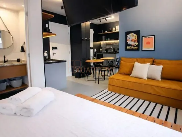 Apartamento 1 quarto e 1 banheiro, para alugar, no bairro Pinheiros em São Paulo