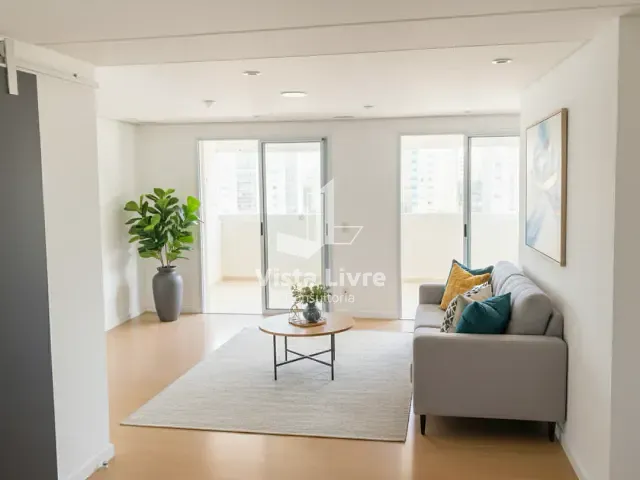 Apartamento com 125m² 3 quartos e 3 banheiros, à venda, no bairro Brooklin Paulista em São Paulo