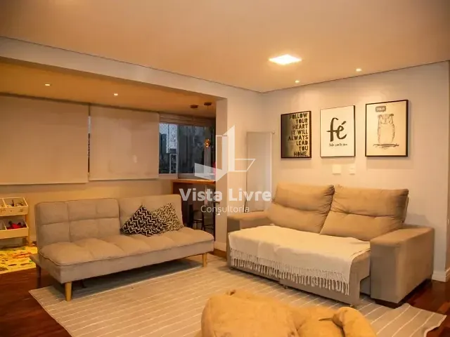 Apartamento com 125m² 3 quartos e 3 banheiros, à venda, no bairro Brooklin Paulista em São Paulo