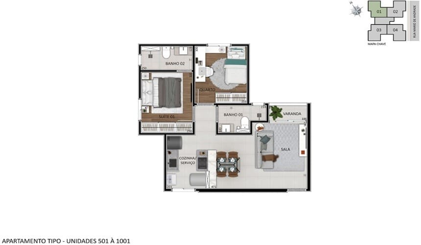 Apartamento com 2 quartos, 2 banhos, 2 vagas, 1 suíte, 1 varanda, 1 sala, alto padrão de acabamento, à venda, Santa Branca, Belo Horizonte, MG _ Perto da Lagoa miniatura 9