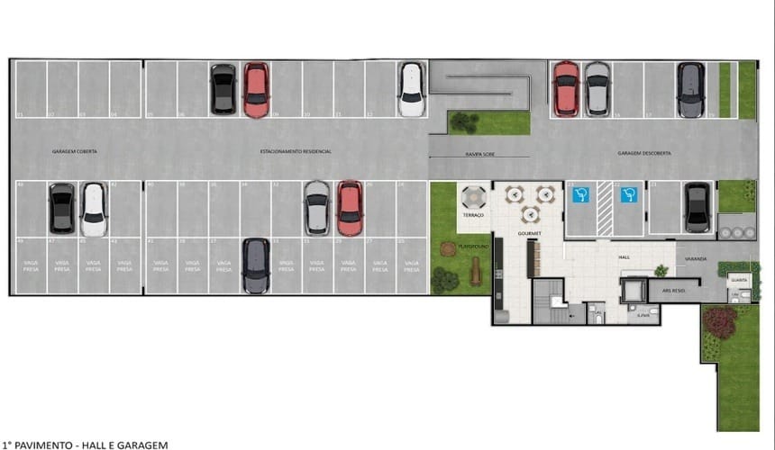 Apartamento com 2 quartos, 2 banhos, 2 vagas, 1 suíte, 1 varanda, 1 sala, alto padrão de acabamento, à venda, Santa Branca, Belo Horizonte, MG _ Perto da Lagoa miniatura 3