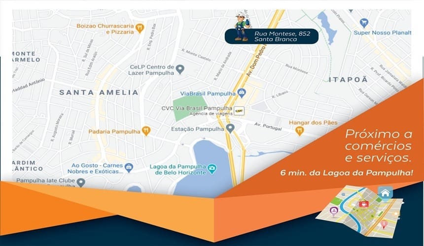 Apartamento com 2 quartos, 2 banhos, 2 vagas, 1 suíte, 1 varanda, 1 sala, alto padrão de acabamento, à venda, Santa Branca, Belo Horizonte, MG _ Perto da Lagoa miniatura 11
