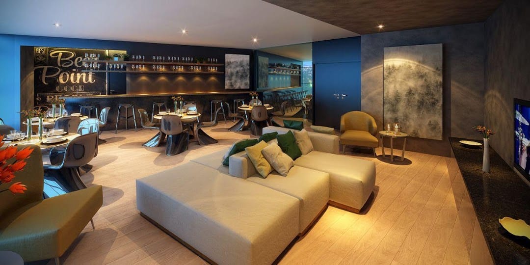 Sala , com alto padrão de acabamento, conforto e segurança,  portaria 24 horas, à venda, Santo Agostinho, Belo Horizonte, MG miniatura 10