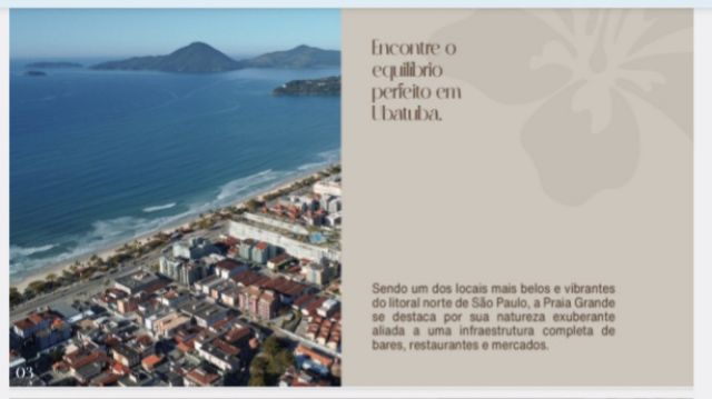 Apartamento 2 quartos e 1 banheiro, à venda, no bairro Praia Grande  em Ubatuba