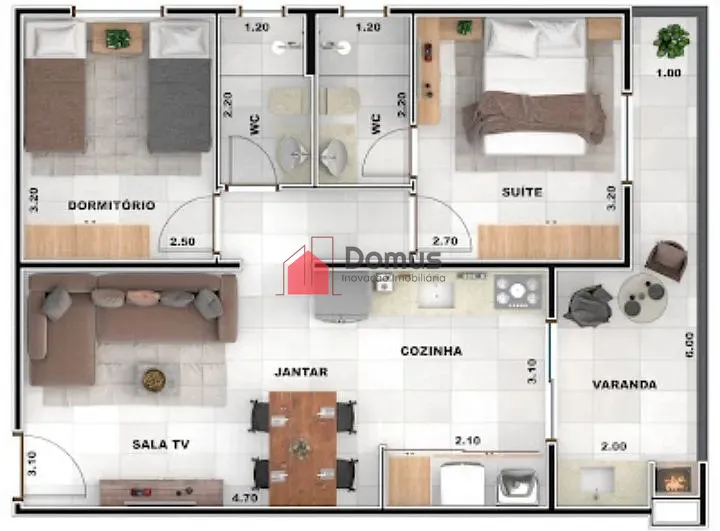 Apartamento, 2 quartos, 61 m² - Foto 9