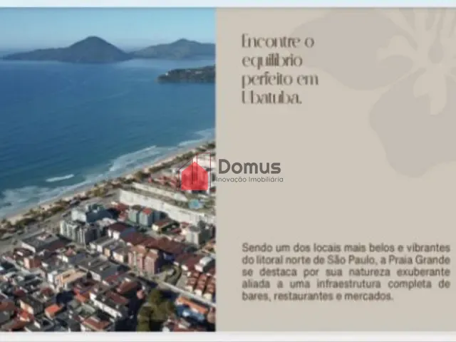 Apartamento 2 quartos e 1 banheiro, à venda, no bairro Praia Grande  em Ubatuba