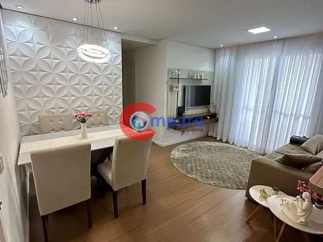 Apartamento com 68m² 3 quartos e 1 banheiro, à venda, no bairro Vila Augusta em Guarulhos