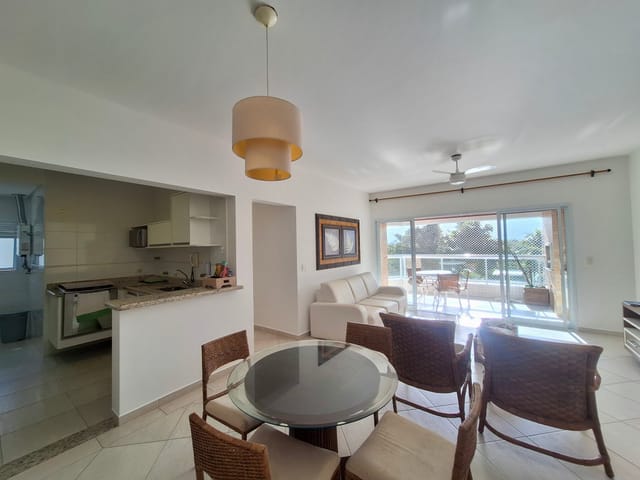 Apartamento 3 quartos e 2 banheiros, para alugar, no bairro Riviera em Bertioga