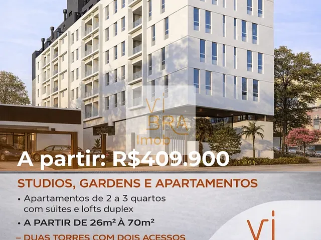 Apartamento 1 quarto e 1 banheiro, à venda, no bairro Alto da Rua XV em Curitiba