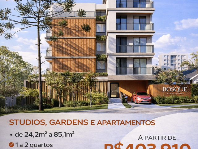 Apartamento 1 quarto e 1 banheiro, à venda, no bairro São Francisco em Curitiba