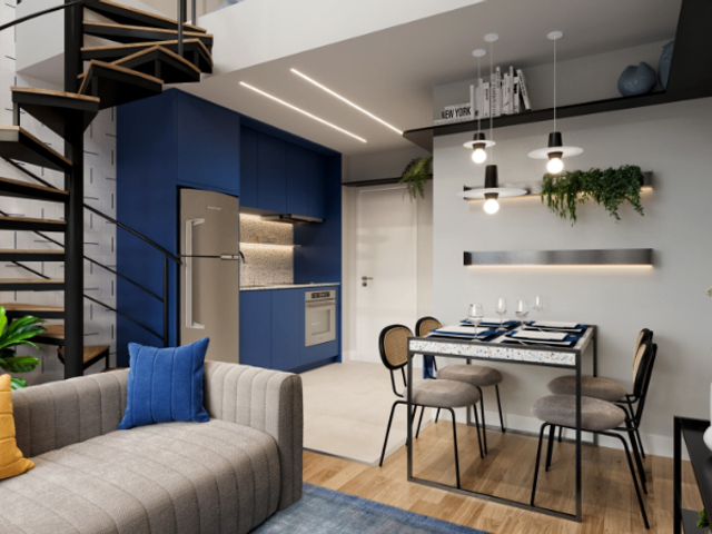 Apartamento 1 quarto e 1 banheiro, à venda, no bairro Tingui em Curitiba