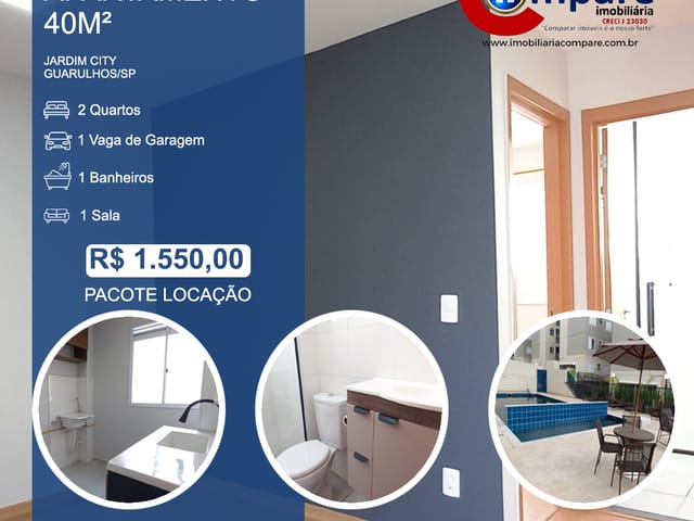 Foto do Apartamento - Apartamento para locação, Jardim City, Guarulhos, SP | Imobiliária Compare