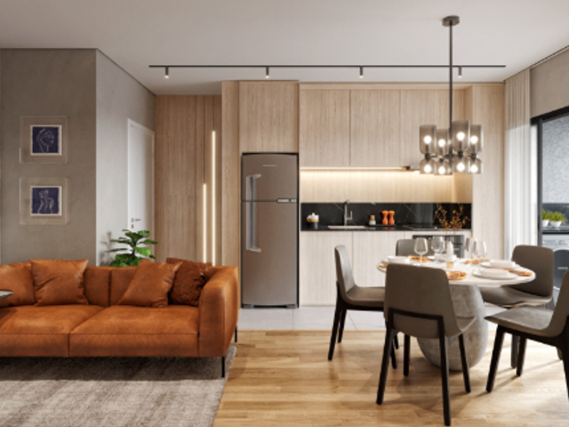 Apartamento 1 quarto e 1 banheiro, à venda, no bairro Novo Mundo em Curitiba