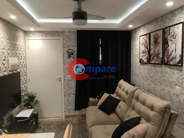Apartamento 2 quartos e 1 banheiro, à venda, no bairro Jardim Albertina em Guarulhos