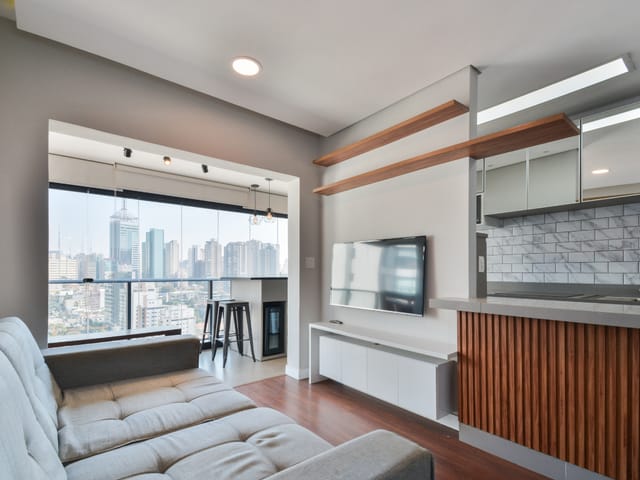 Apartamento com 49m² 1 quarto e 2 banheiros, à venda, no bairro Vila Mariana em São Paulo