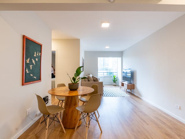 Apartamento com 51m² 1 quarto e 1 banheiro, à venda, no bairro Brooklin em São Paulo