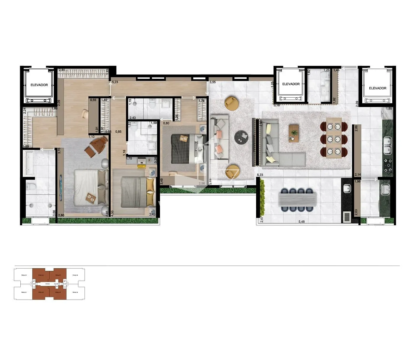 Apartamento, 3 quartos, 145 m² - Foto 22