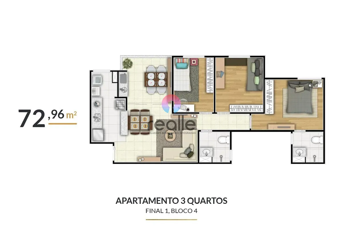 Apartamento, 3 quartos, 79 m² - Foto 63